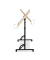 Computertisch 10020541_48, höhenverstellbar 75-110cm (H), 80x50cm (BxT), eiche / schwarz
