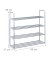 relaxdays Schuhregal grau 90,0 x 31,0 x 93,0 cm