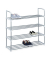 relaxdays Schuhregal grau 90,0 x 31,0 x 93,0 cm