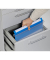 BOI DOKUTECH Patienten-Dokumentations-Hängemappe 2-Ringe Click 2 Stationär blau Boden: 2,5 cm