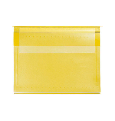 Planettentasche Stan 1 Kunststoff gelb 1 x Lang-Außenheftung (Sondermaß von 27,5 cm) Planettentasche