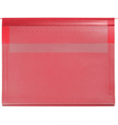 Planettentasche Stan 1 Kunststoff rot 1 x Lang-Außenheftung (Sondermaß von 27,5 cm)