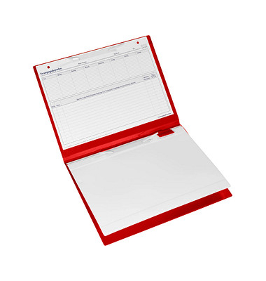 BOI DOKUTECH Patienten-Dokumentationsmappe Professional-Line DIN A4 quer rot