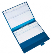 BOI DOKUTECH Click-Plus Ambulant Patienten-Dokumentationsmappe 2-Ringe blau 3,5 cm DIN A4
