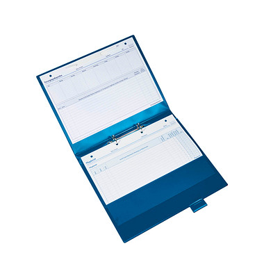 BOI DOKUTECH Click-Plus Ambulant Patienten-Dokumentationsmappe 2-Ringe blau 3,5 cm DIN A4