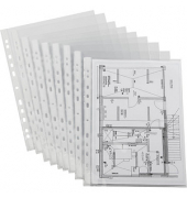 Prospekthüllen 9540-04524-110, A4 glasklar glatt, oben offen, 0,10mm