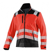 Jacke REFLECTIQ, Softshell, warnrot/schwarz, Größe 4XL