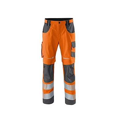 Warnschutzhose REFLECTIQ, Warnschutz, Unisex, warnorange/anthrazit, Größe 94 Warnschutzhose REFLECTIQ, Warnschutz, Unisex, warnorange/anthrazit, Größe 94