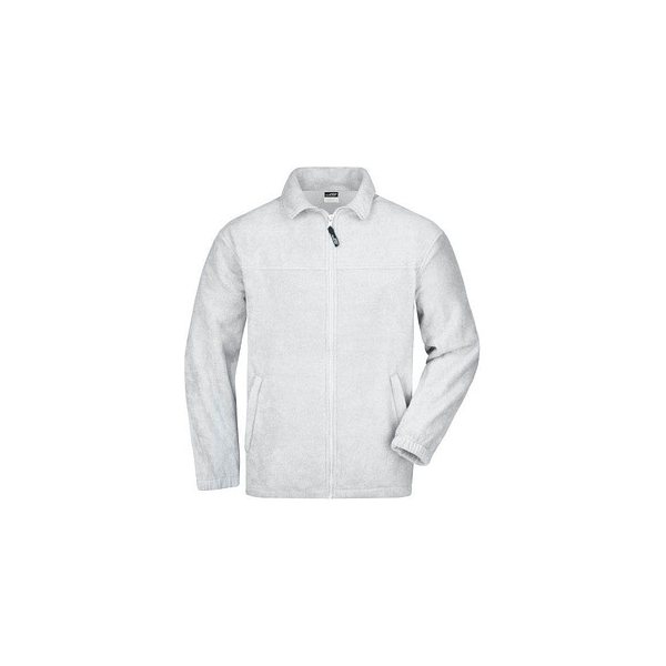 4053901021694 - Herren Fleecejacke JN044 weiß Größe XL 4053901021694 James und Nicholson