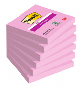 Haftnotizen 7100259225, Super Sticky, 76x76mm, tropicalpink, quadratisch