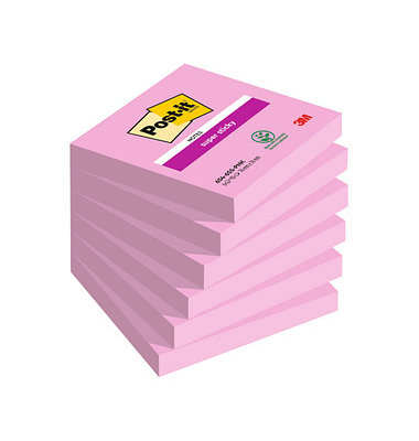 Haftnotizen 7100259225, Super Sticky, 76x76mm, tropicalpink, quadratisch