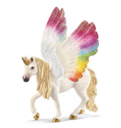 Spielzeugfigur Geflügeltes Regenbogeneinhorn