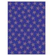 Geschenkpapierzuschnitte Weihnachten 01 120, Sterne, 50cm x 70cm,  bunt