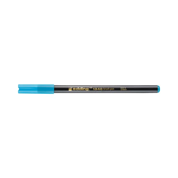 10 x edding Pinselmaler edding 1340 Brushpen azure-blau