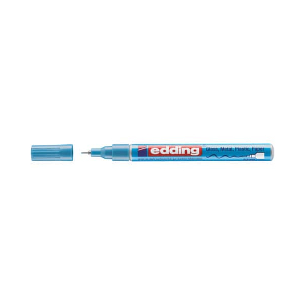 10 Stück Edding Lackmarker Glanzlack-Marker, 780-9-070, hellblaumetallic, 0,8mm Rundspitze 4057305016096 Edding
