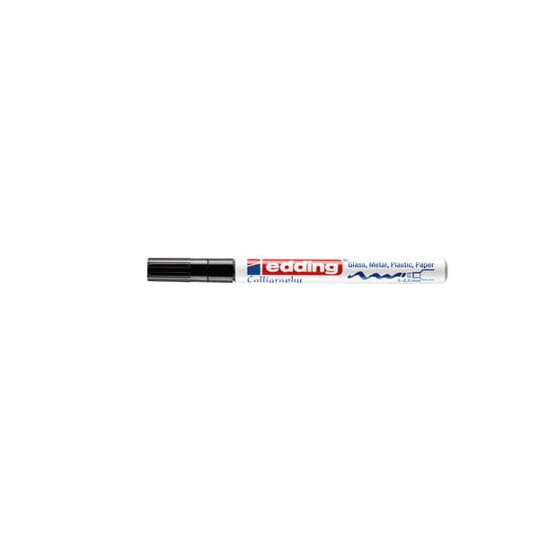 4057305016133 - Lackmarker Glanzlack-Marker 753-001 schwarz 1-25mm Calligraphyspitze 4057305016133 Edding