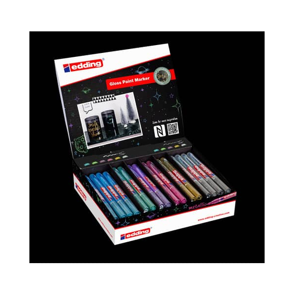 4057305019950 - Lackmarker Display 52204 Display je4x metallic -hellblau -grün -violett je3x gold silber 751 je5x metallic -hellblau gr 44 Stück 4057305019950 - Lackmarker Display 52204 Display je4x metallic -hellblau -grün -violett je3x gold silber 751 je5x metallic -hellblau gr 44 Stück