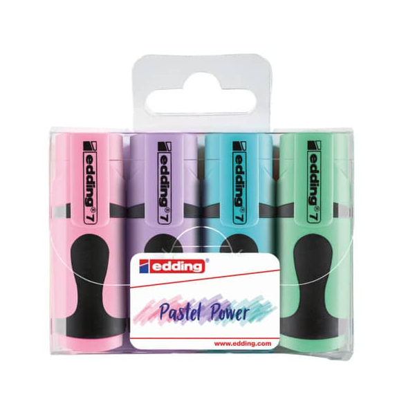 4057305023322 - Textmarker 7 mini pastell 7-4099 Etui 4-farbig sortiert 1-3mm Keilspitze 4057305023322 4 Stück