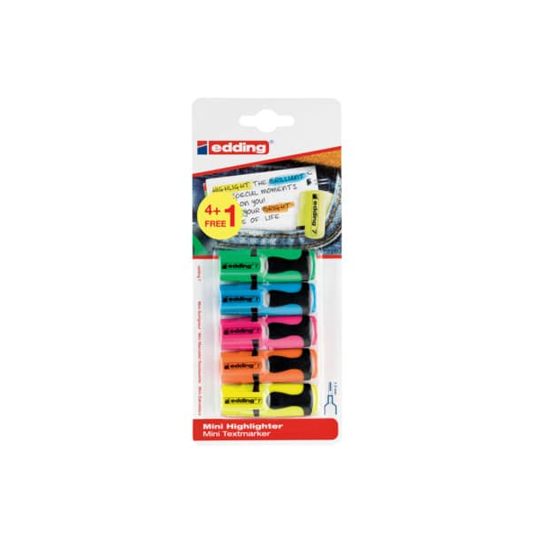 4057305029584 - Textmarker 7 mini highlighter 7-5-S1999 Etui 5-farbig sortiert 1-3mm Keilspitze 4057305029584 4 Stück 4057305029584 - Textmarker 7 mini highlighter 7-5-S1999 Etui 5-farbig sortiert 1-3mm Keilspitze 4057305029584 4 Stück
