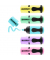 Textmarker 7 mini pastell, 7-5-S1099, Etui, 5-farbig sortiert, 1-3mm Keilspitze