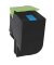 edding EDD-6045 cyan Toner ersetzt LEXMARK 80C2HC0