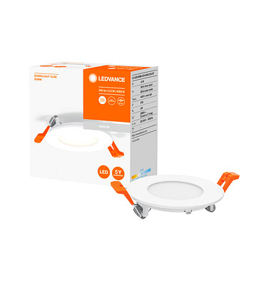 LEDVANCE RECESS SLIM DOWNLIGHT LED-Einbaustrahler weiß 4,5 W