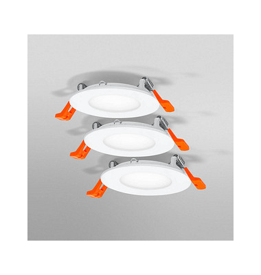 LEDVANCE RECESS SLIM DOWNLIGHT LED-Einbaustrahler-Set weiß 4,5 W