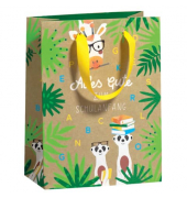Geschenktasche 70010 11667 Schulbeginn, Schulanfang, mit Hei&szlig;folien-Pr&auml;gung und Satinban, Schulbeginn, 17cm x 225mm
