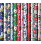 Geschenkpapier PR&Auml;SENTA  33003 252224, Weihnachten, 70cm x 2m, bunt