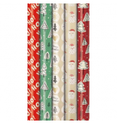 Geschenkpapier 33053 242222, Weihnachten, 70cm x 1,5m, mehrfarbig