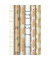 Geschenkpapier Glitter 33052 222250, sortiert (6 Motive), Weihnachten, 70cm x 1,5m, farbig sortiert (braun/weiss)