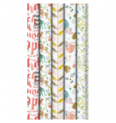 Geschenkpapier Pure Nature 33053 222219, 5 Dekore sortiert, 70cm x 2m, farbig sortiert