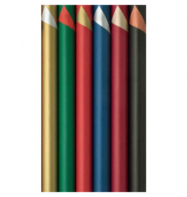 Geschenkpapier  2-Color 33753 939108, 70cm x 2m, 6 Farben sortiert