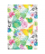 Geschenkpapier 8A8285, Schmetterlinge/Blumen, 50cm x 50m, bunt/Rückseite weiß
