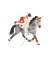 Schleich Horse Club 42443 Mias Voltigier-Reiter Spielfiguren-Set