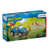 Schleich Dinosaurs 41464 Geländewagen mit Dino-Außenposten Spielfiguren-Set