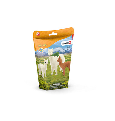 Schleich Wild Life 42544 Alpakafamilie Spielfiguren-Set