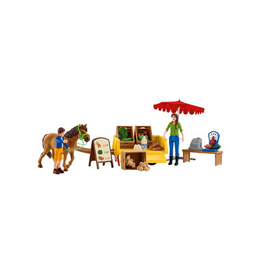 Schleich Farm World 42528 Mobiler Farm Stand Spielfiguren-Set Schleich Farm World 42528 Mobiler Farm Stand Spielfiguren-Set