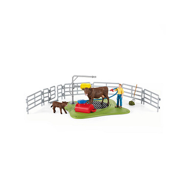 Schleich Farm World 42529 Kuh Waschstation Spielfiguren-Set Schleich Farm World 42529 Kuh Waschstation Spielfiguren-Set