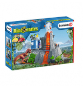 Schleich Dinosaurs 42564 Große Vulkan Expedition Spielfiguren-Set