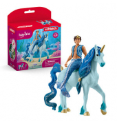 Schleich Bayala 70718 Aryon auf Einhorn Spielfiguren-Set