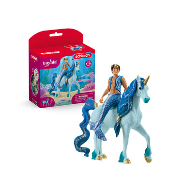 Schleich Bayala 70718 Aryon auf Einhorn Spielfiguren-Set