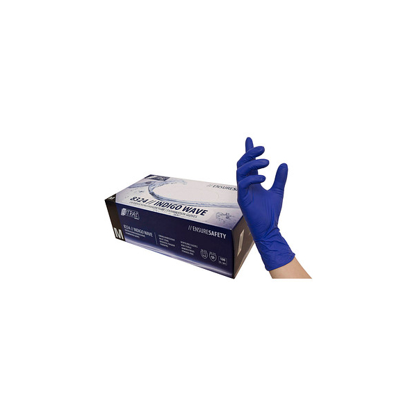 4059904036840 - Einweghandschuhe INDIGO WAVE 8324 lebensmittelecht dunkelblau Größe M 8 Nitril 4059904036840 100 Stück 4059904036840 - Einweghandschuhe INDIGO WAVE 8324 lebensmittelecht dunkelblau Größe M 8 Nitril 4059904036840 100 Stück