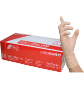 Einweghandschuhe IDEAL CARE, Latex, lebensmittelecht, weiß, Größe 8 / M,