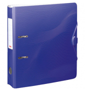 Ordner Wave 102043737, A4 70mm breit Kunststoff vollfarbig blau
