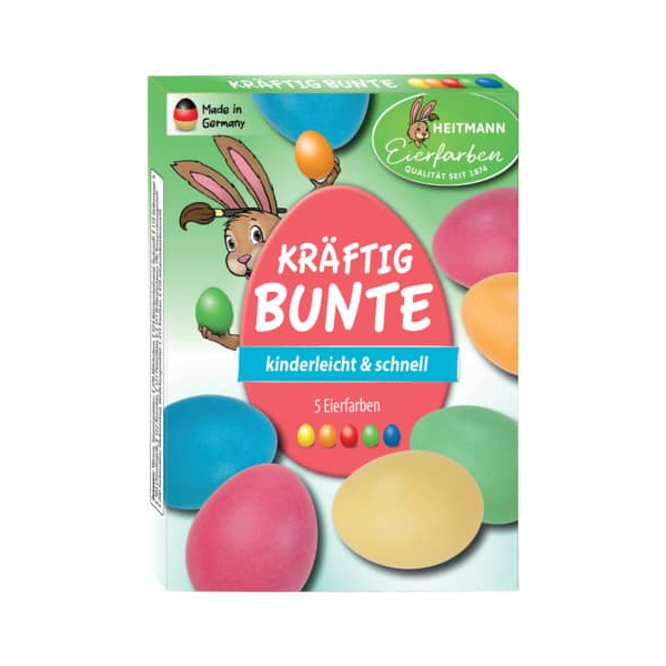 4062196077958 - Ostereierfarbe Kräftigbunte Eierfarben 4062196077958 HEITMANN EIERFARBEN 5 Stück 4062196077958 - Ostereierfarbe Kräftigbunte Eierfarben 4062196077958 HEITMANN EIERFARBEN 5 Stück