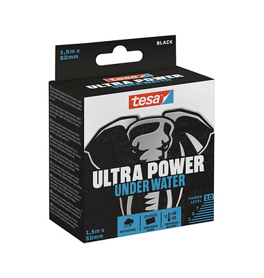 ULTRA POWER Under Water Gewebeband schwarz 50mm
