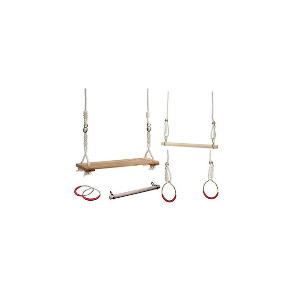 4064997401932 - Turnschaukel-Set mehrfarbig Holz 4064997401932 Idena 4064997401932 - Turnschaukel-Set mehrfarbig Holz 4064997401932 Idena