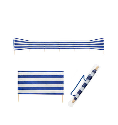 Idena Strand-Windschutz  weiß, blau