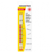 Bleistift-Set Eberhard Faber 1x1, 511898, gelb-weiß, rot-weiß, 2mm, B